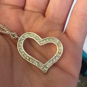 Silver heart necklace